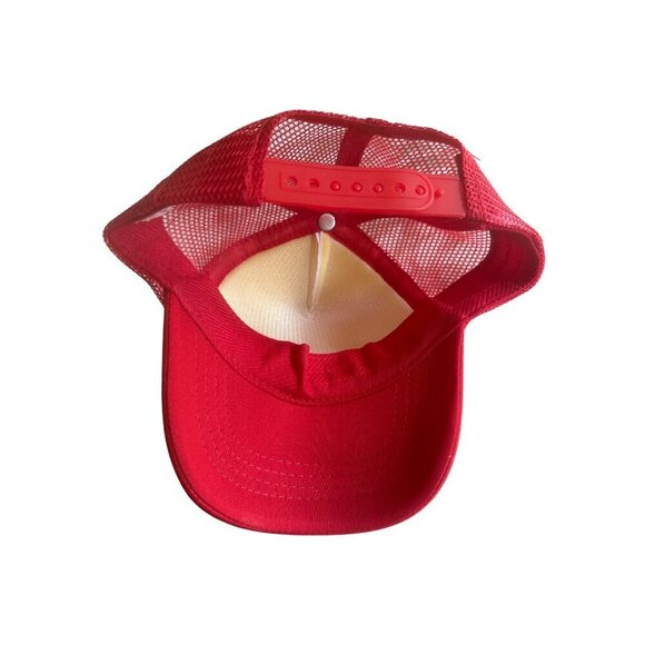 bubu Child Livin' the Dream Red White Foam Trucker Meshback Hat Cap Adjustable - Picture 3 of 4